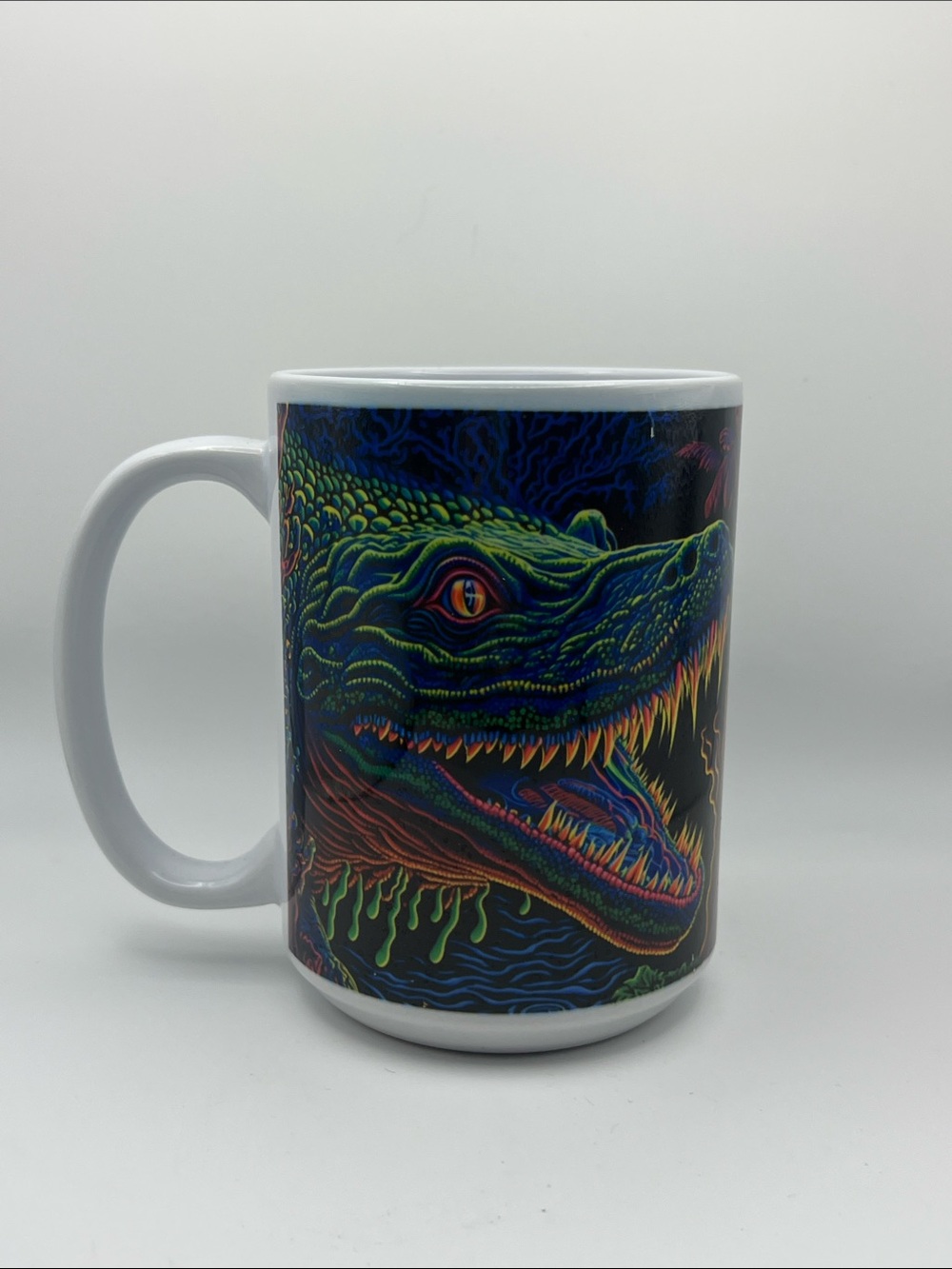 Colorful Alligator Graphic Ceramic Mug